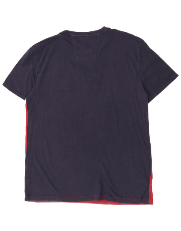 Camiseta masculina Nautica Top XL azul marinho algodão colorblock
