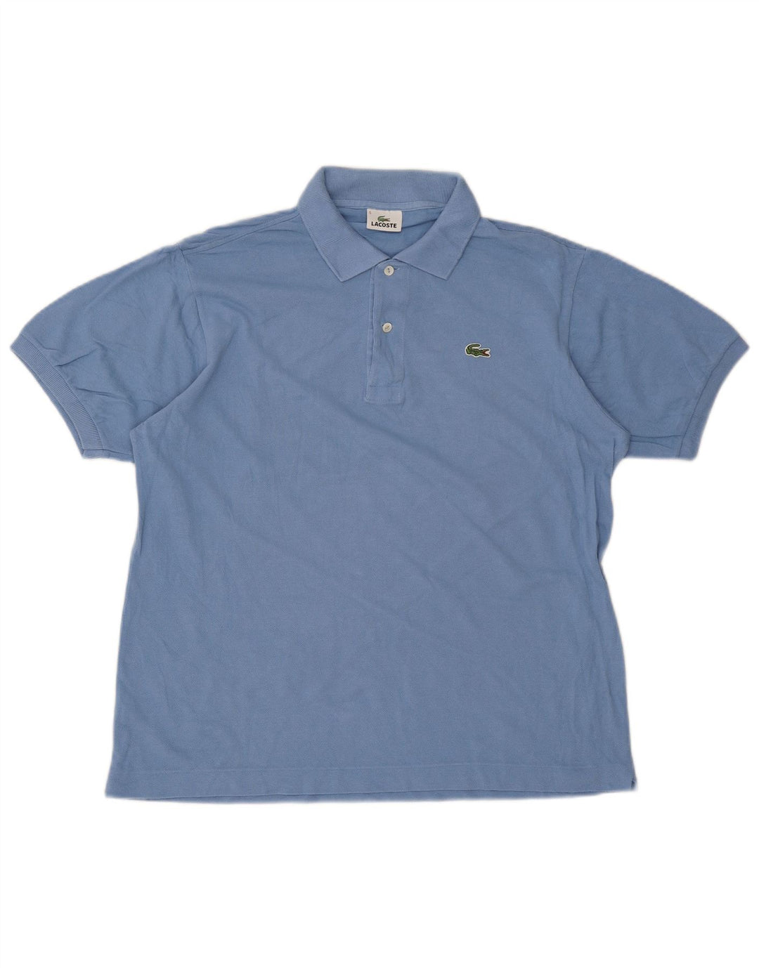 Camisa polo masculina Lacoste tamanho 5 grande algodão azul