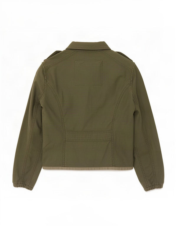 Jaqueta militar feminina Abercrombie & Fitch UK 4 XS verde