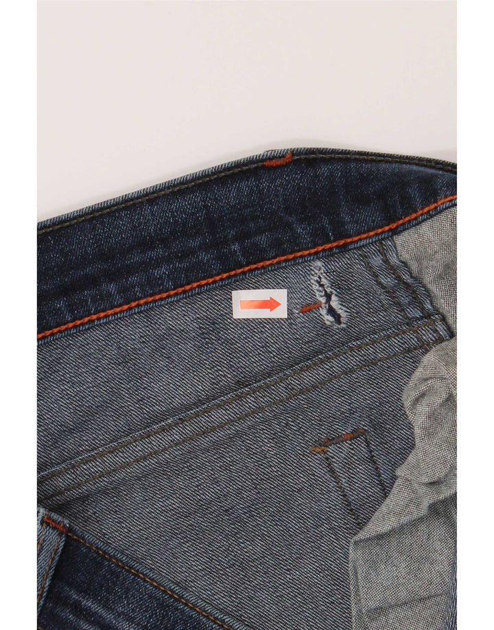 Wrangler Masculino Texas Stretch Straight Jeans W38 L30 Azul Algodão