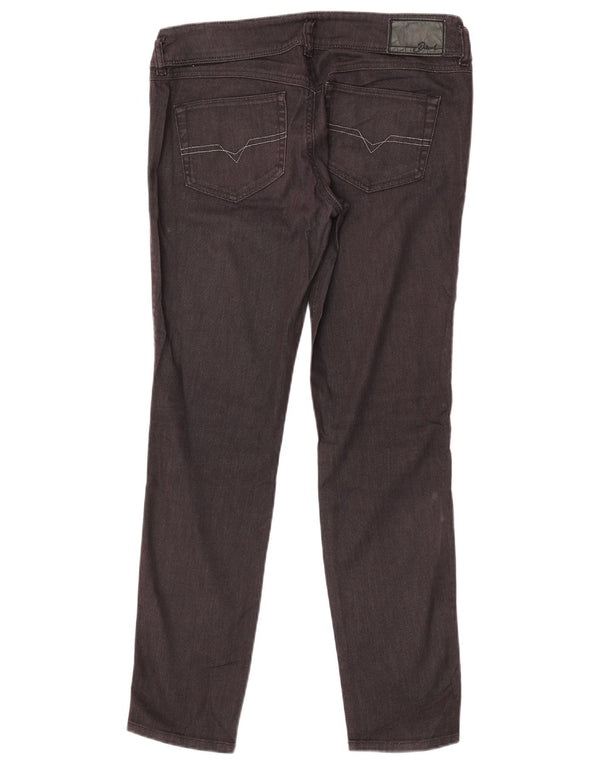 Diesel Feminino Husky Slim Jeans W30 L30 Algodão Preto