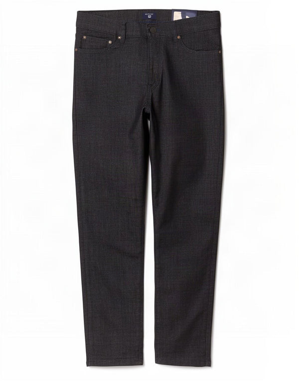 Gant Mens Slim Tapered Jeans W32 L30 Azul Marinho Algodão
