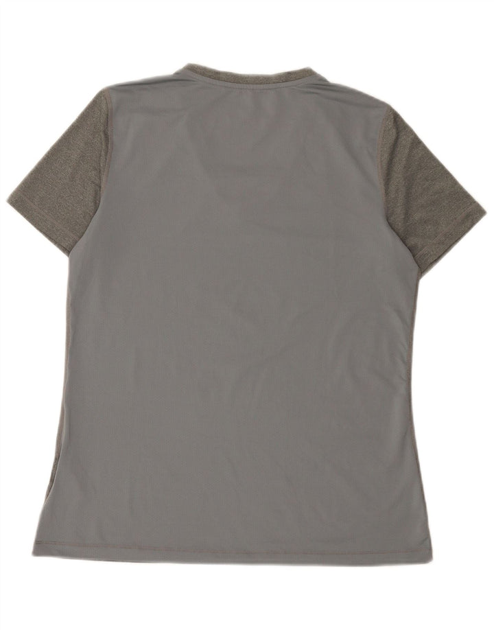 Camiseta Nike Feminina Dri Fit Top UK 14 Grande Cinza Poliéster