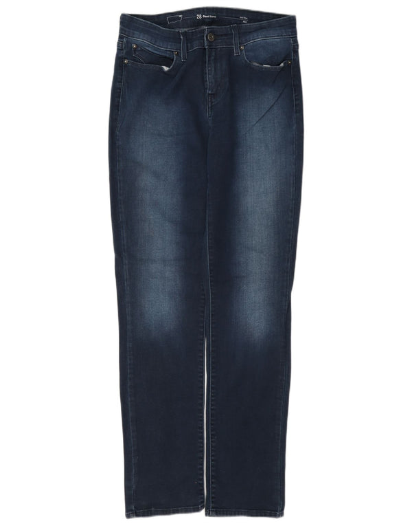 Calça jeans feminina Levi's Demi Curve Mid Rise Slim W28 L32 azul marinho algodão