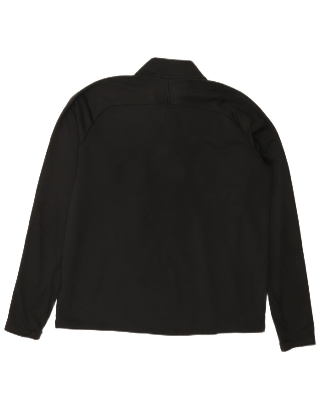 NIKE Masculino Dri Fit Zip Neck Pullover Treino Top Grande Preto Colourblock