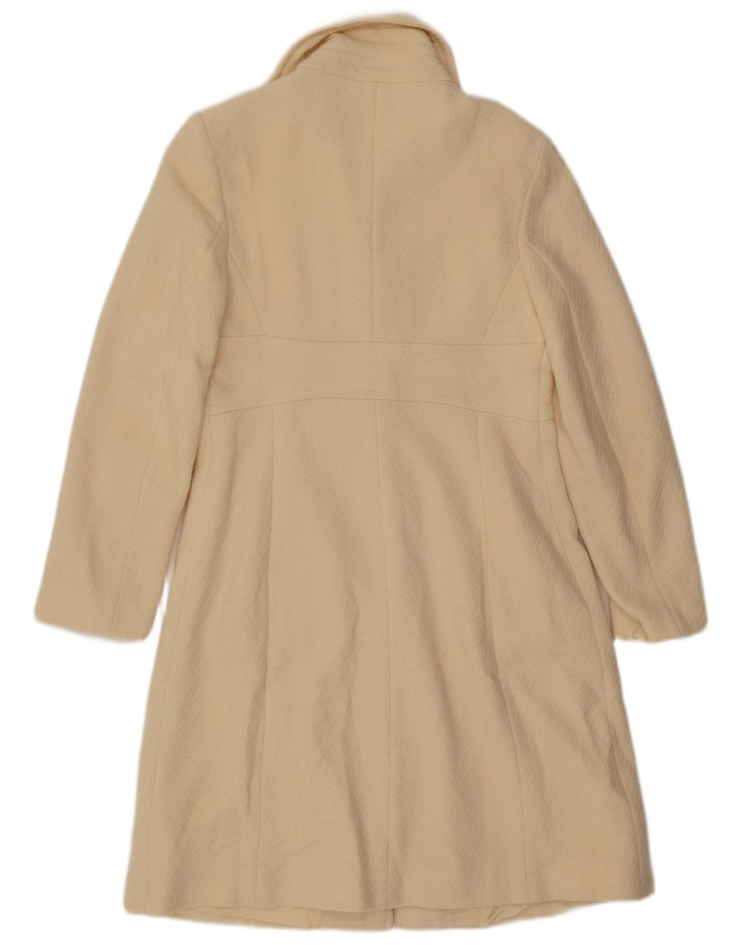 Sobretudo feminino Oasis UK 10 pequeno lã branca