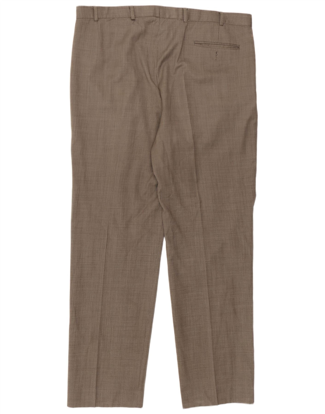 Calça masculina de terno reto Marks & Spencer W40 L32 cinza