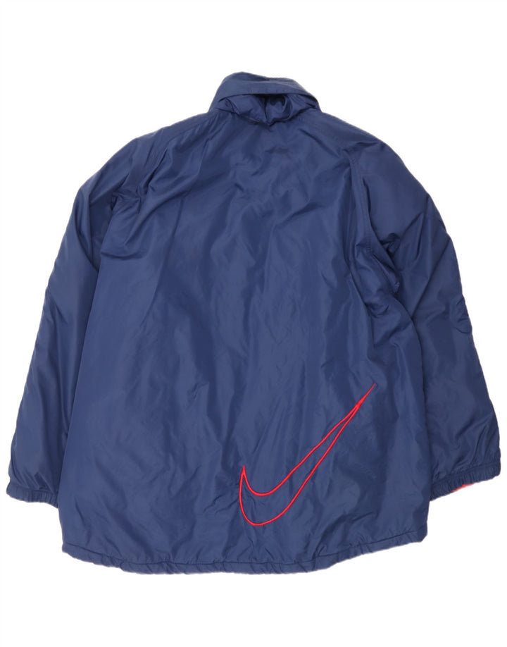 Jaqueta corta-vento masculina Nike UK 42 XL azul marinho nylon