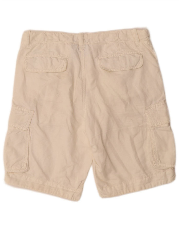Shorts cargo masculino Woolrich Penn-Rich Graphic pequeno W29 linho branco