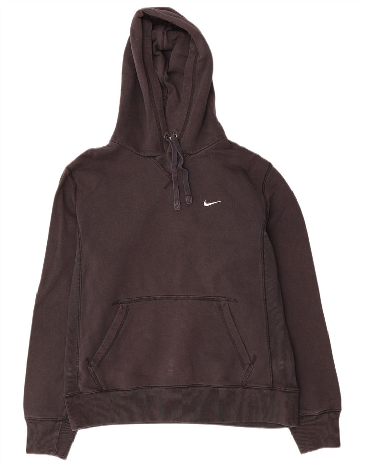 Nike Mens Hoodie Jumper Grande Algodão Preto
