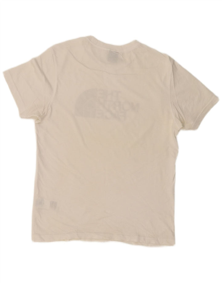 Camiseta gráfica masculina THE NORTH FACE top pequeno algodão branco