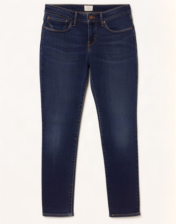 Calça jeans feminina Levi's Curve Low Skinny US 10 grande W30 L28 algodão azul marinho