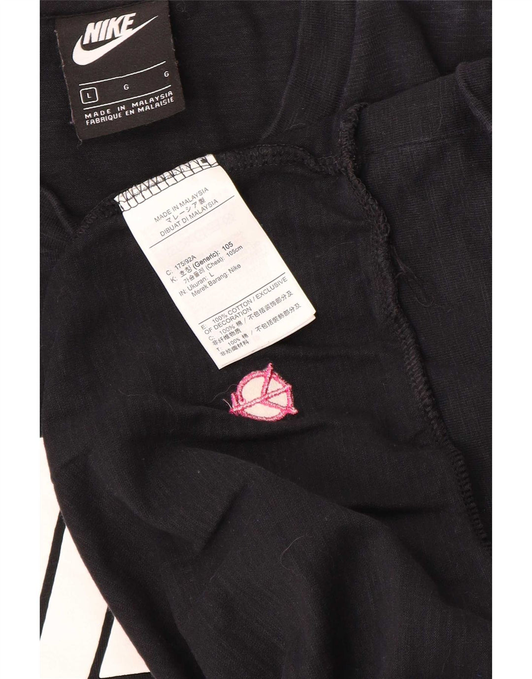 Moletom Nike Masculino Graphic Regular Fit Suéter Grande Algodão Preto