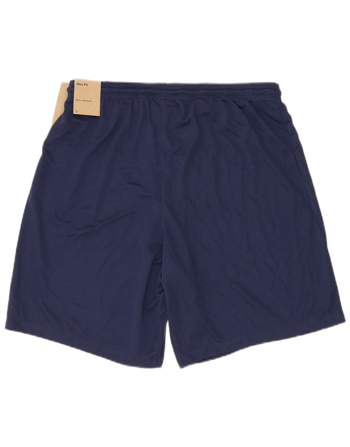 Shorts esportivos masculinos Nike Dri Fit grandes poliéster azul marinho