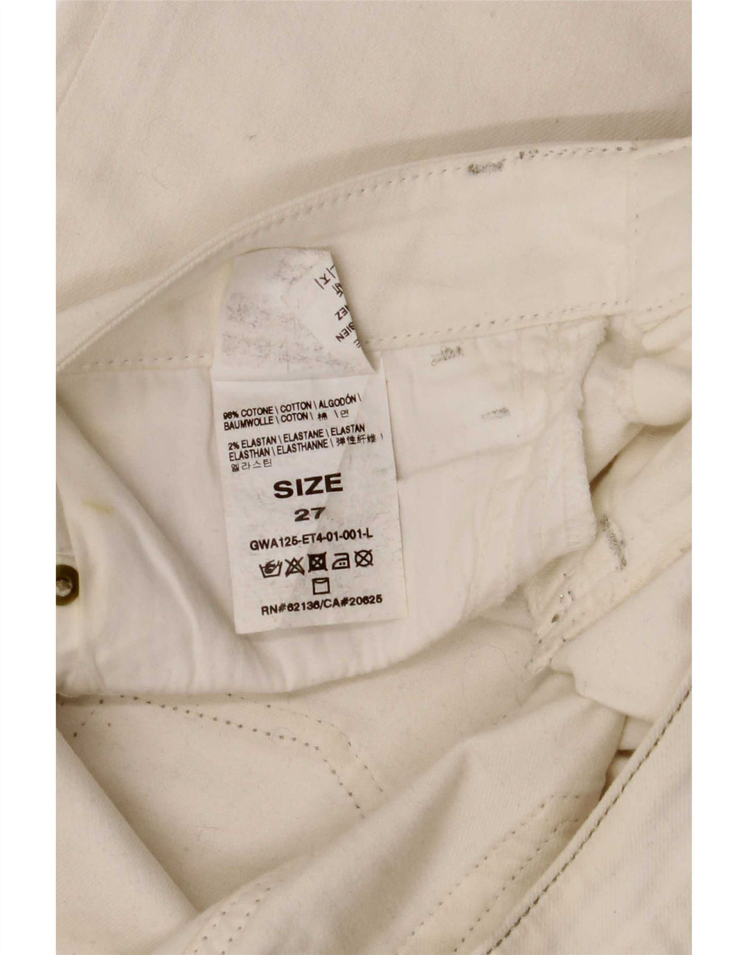 Guess Jeans Skinny Feminino W27 L34 Algodão Branco