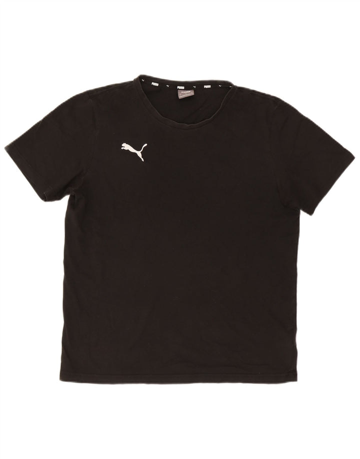 Puma Camiseta Masculina Top Médio Algodão Preto