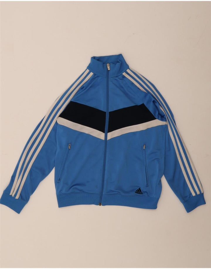 Jaqueta Adidas Meninos Treino Top 11-12 Anos Azul Colorblock Poliéster