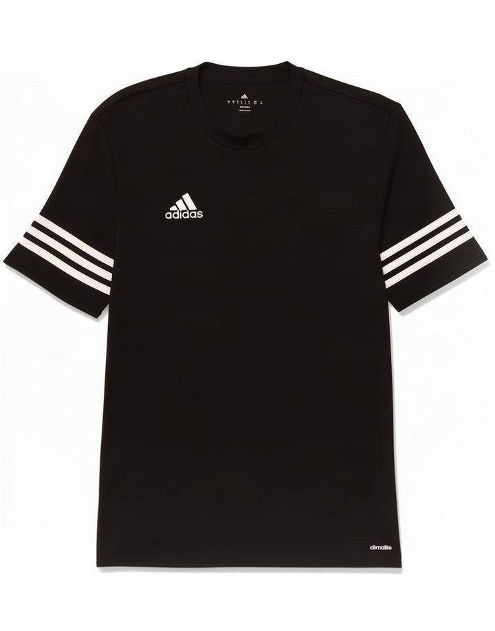 Adidas Mens Climalite Camiseta Top Pequeno Poliéster Preto