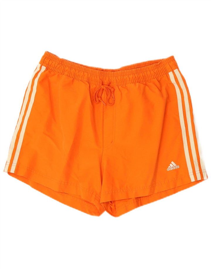 ADIDAS Mens Sport Shorts Médio Laranja Poliéster