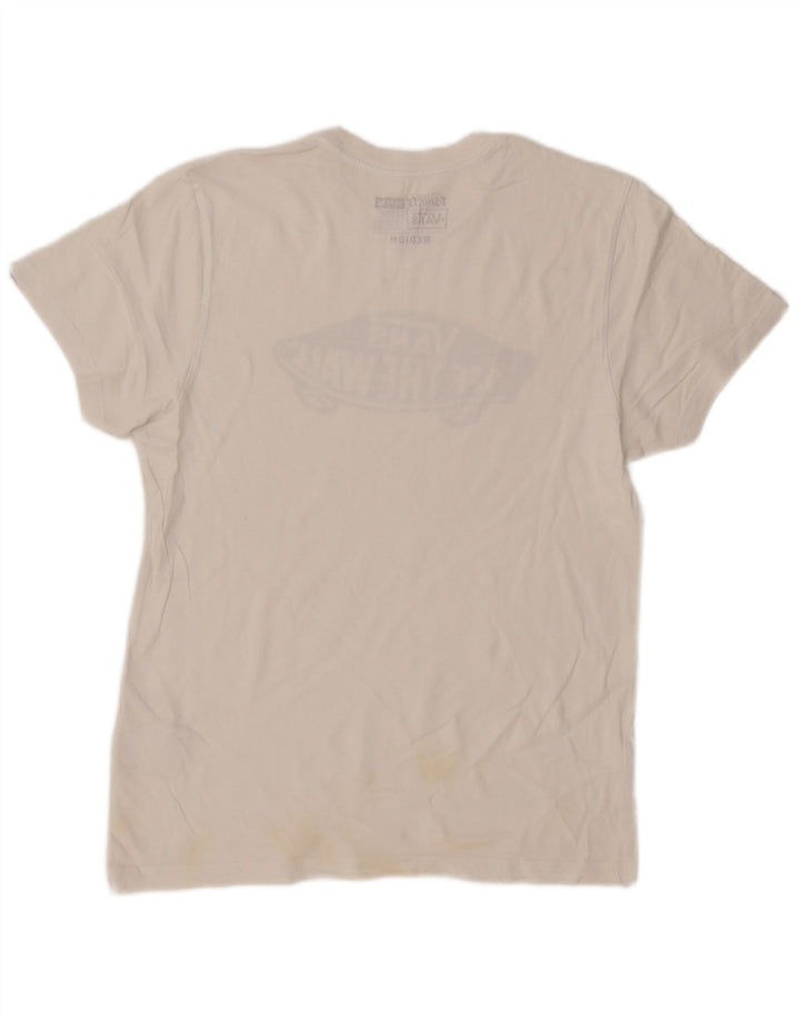 Camiseta masculina Vans Custom Fit Graphic Top Médio Algodão Branco