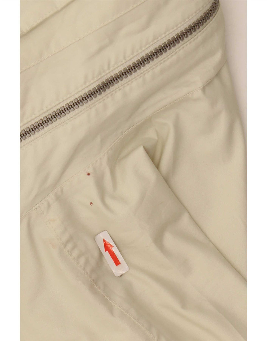 Jaqueta de chuva masculina Elho com capuz e ajuste solto Reino Unido 36 poliéster branco pequeno