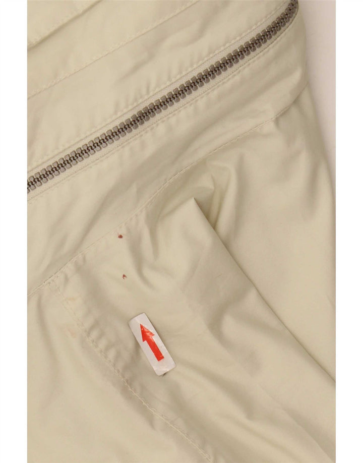 Jaqueta de chuva masculina Elho com capuz e ajuste solto Reino Unido 36 poliéster branco pequeno
