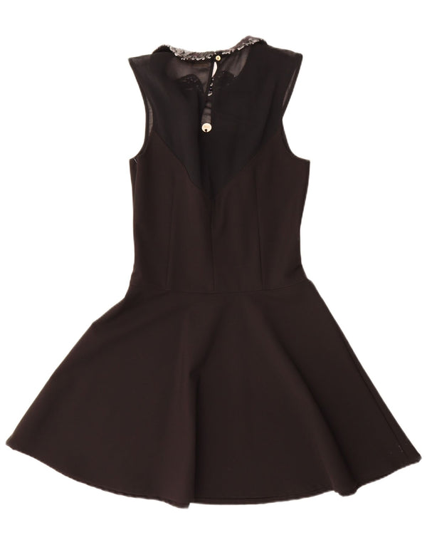 Vestido feminino sem mangas MET UK 10 poliéster preto pequeno