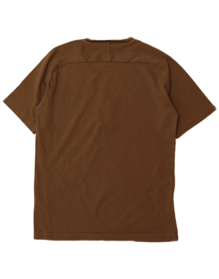 ADIDAS Mens Camiseta Top XS Cáqui Algodão