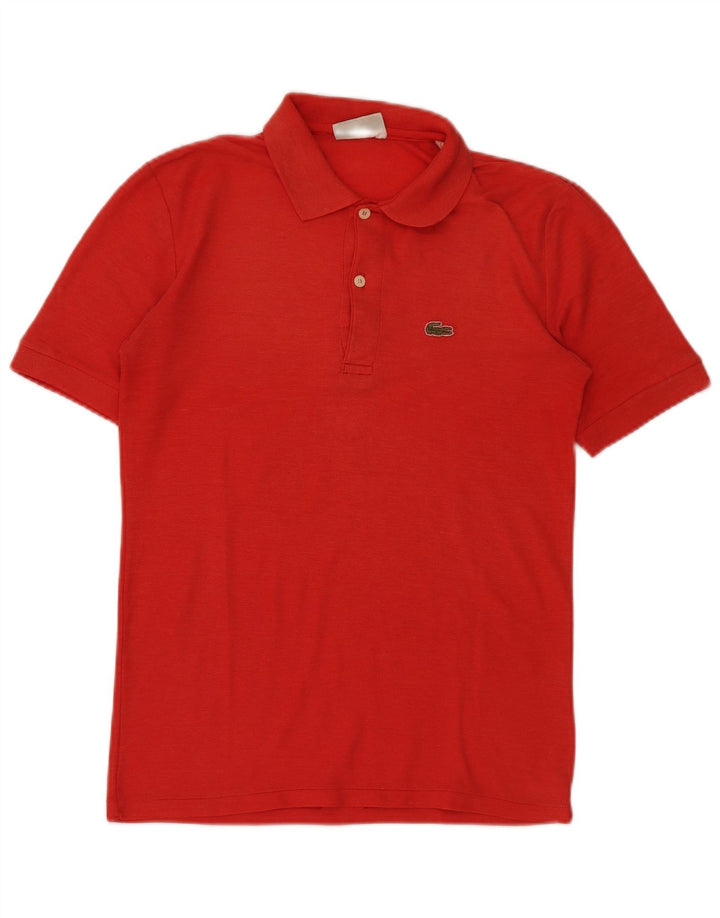 Camisa polo masculina Lacoste pequena vermelha algodão