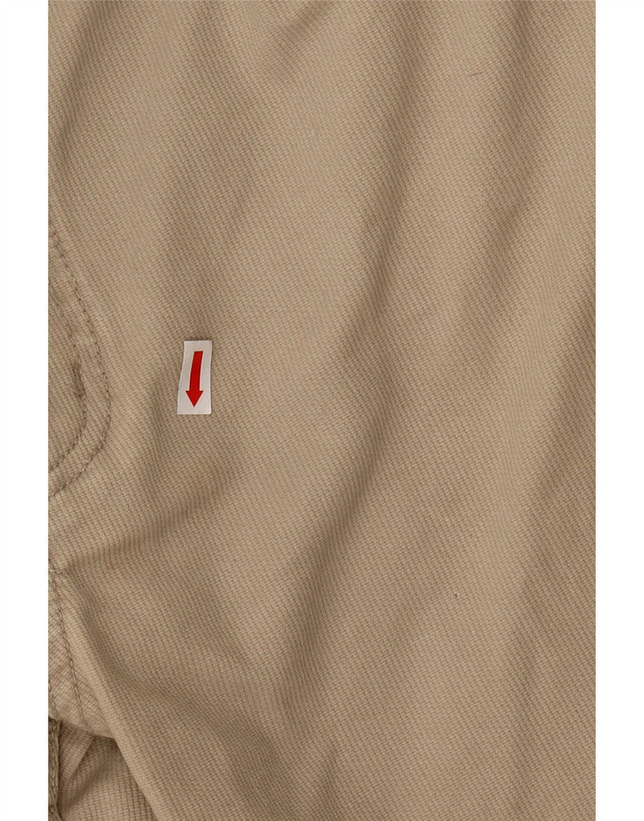 NICO Mens Regular Fit Calça Casual W36 L30 Algodão Bege