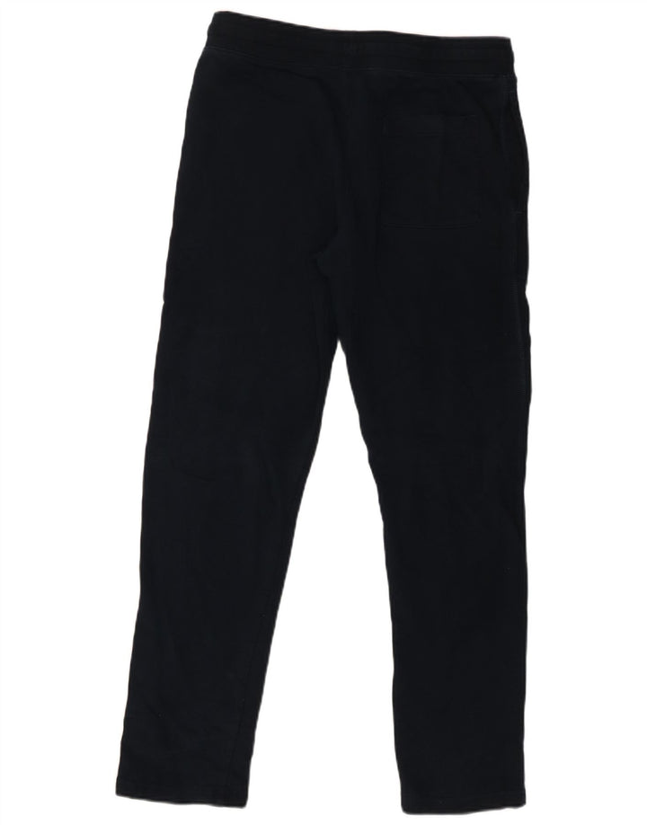 Calça de treino masculina Marks & Spencer pequena azul marinho algodão