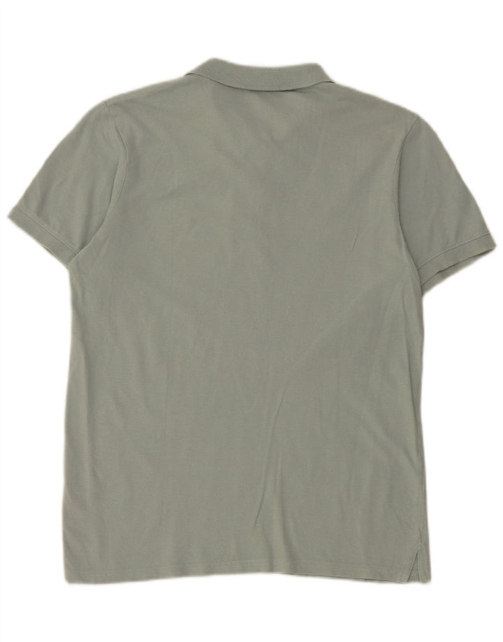 Camisa polo masculina Jack & Jones pequena de algodão verde