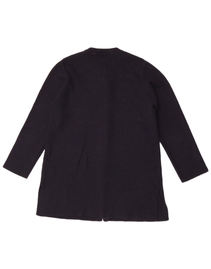 Suéter Marks & Spencer feminino St. Michael Cardigan Reino Unido 12 médio azul marinho