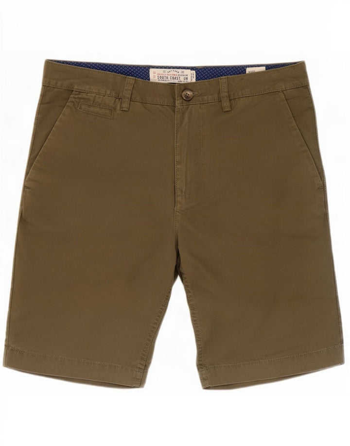 Shorts Chino Masculino Fat Face Médio W32 Algodão Cáqui