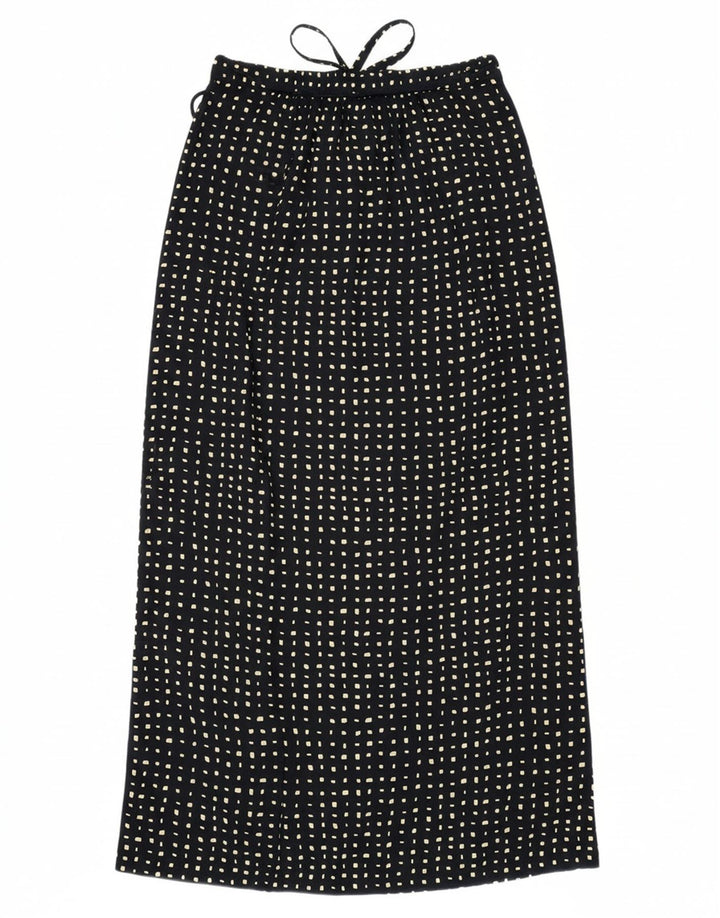 Saia midi feminina MICHAEL H W34 grande preta manchada