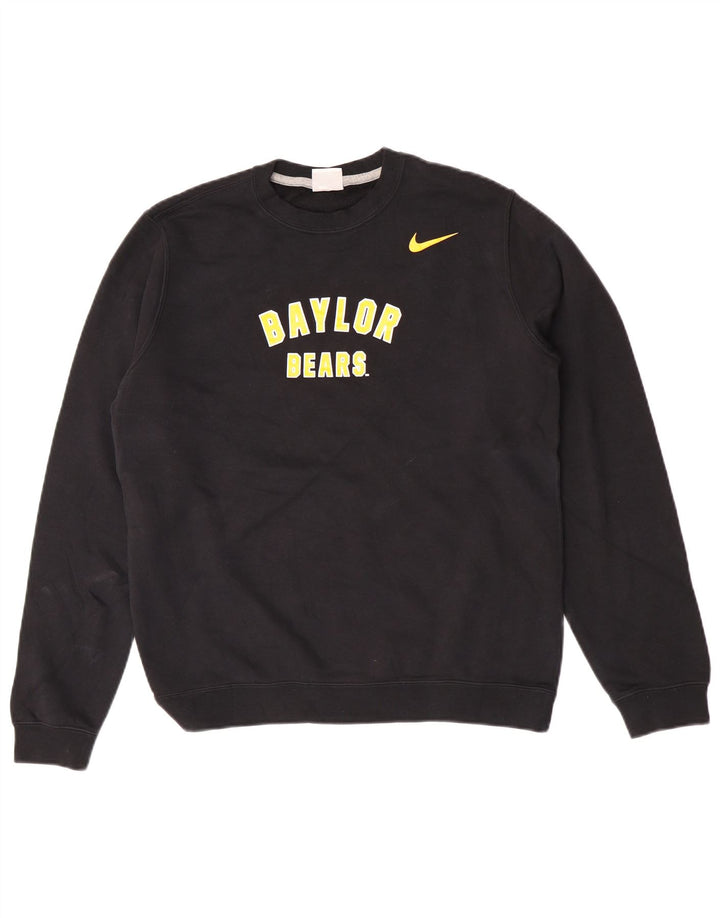 Moletom masculino Nike Baylor Bears gráfico jumper pequeno algodão preto