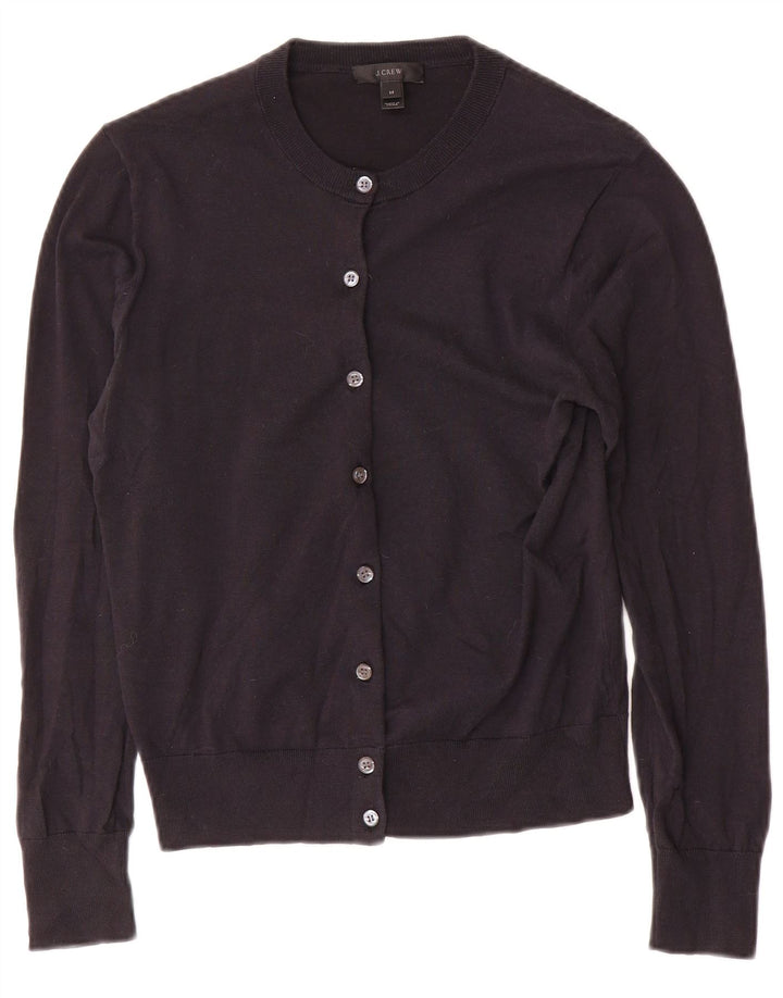 Suéter cardigã feminino J. Crew UK 12 algodão azul marinho médio