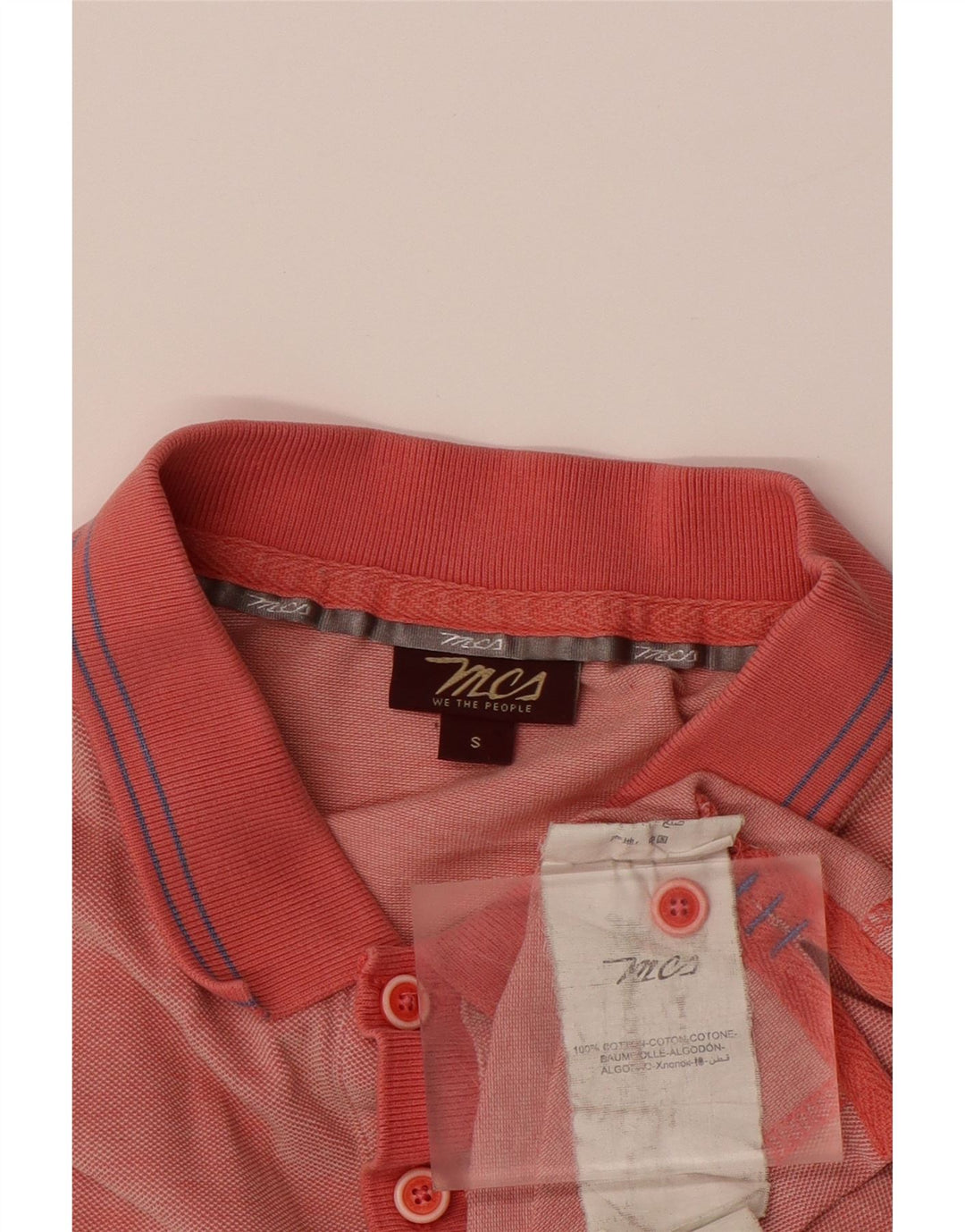 MARLBORO CLASSICS Camisa polo masculina pequena de algodão rosa