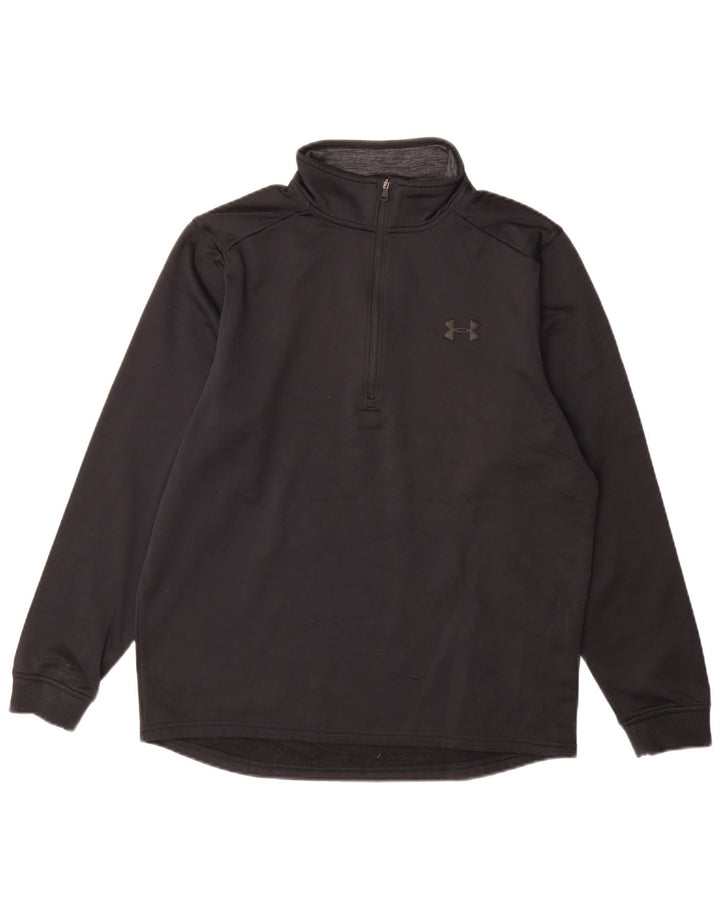 UNDER ARMOUR Mens Cold Gear Loose Fit Moletom Jumper Médio Preto