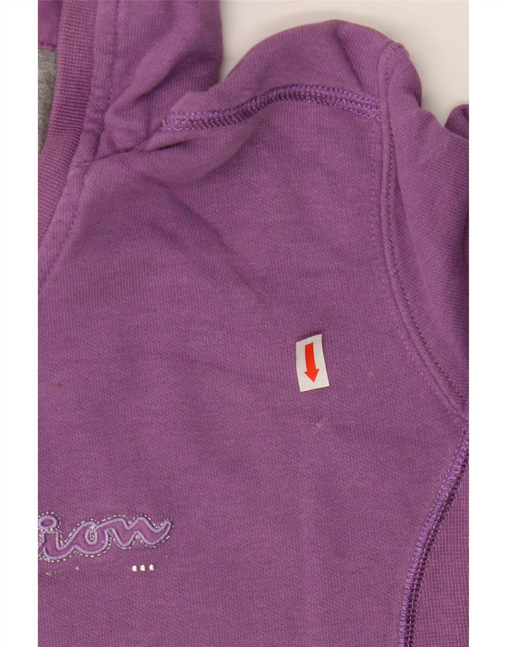 CHAMPION Suéter com capuz feminino Heritage Classics UK 14 médio roxo