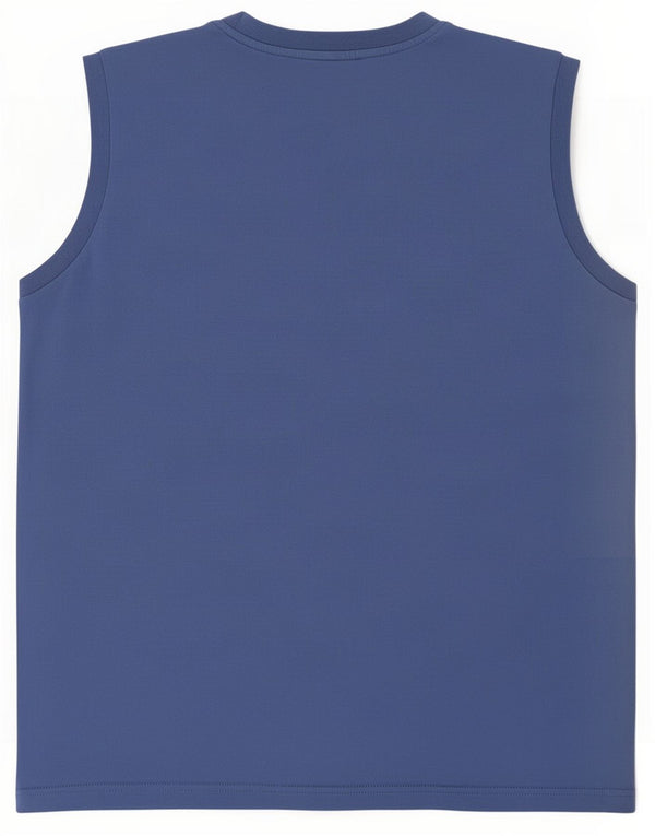 Diadora Mens Colete Top Grande Algodão Azul