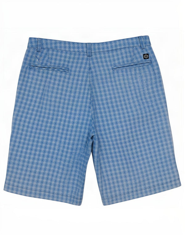 Puma Mens Chino Shorts Grande W36 Azul Xadrez