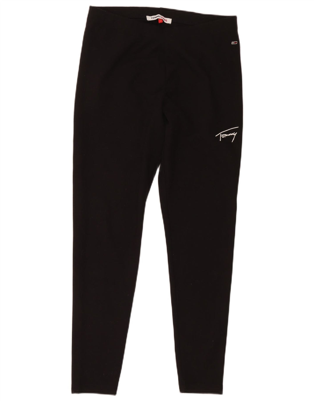 Leggings Tommy Hilfiger Mulher UK 16 Grande Poliéster Preto