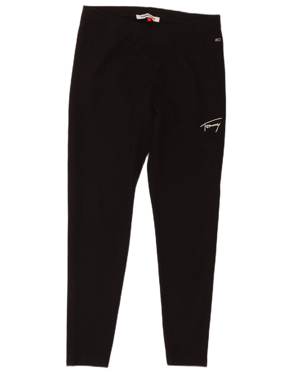 Leggings Tommy Hilfiger Mulher UK 16 Grande Poliéster Preto