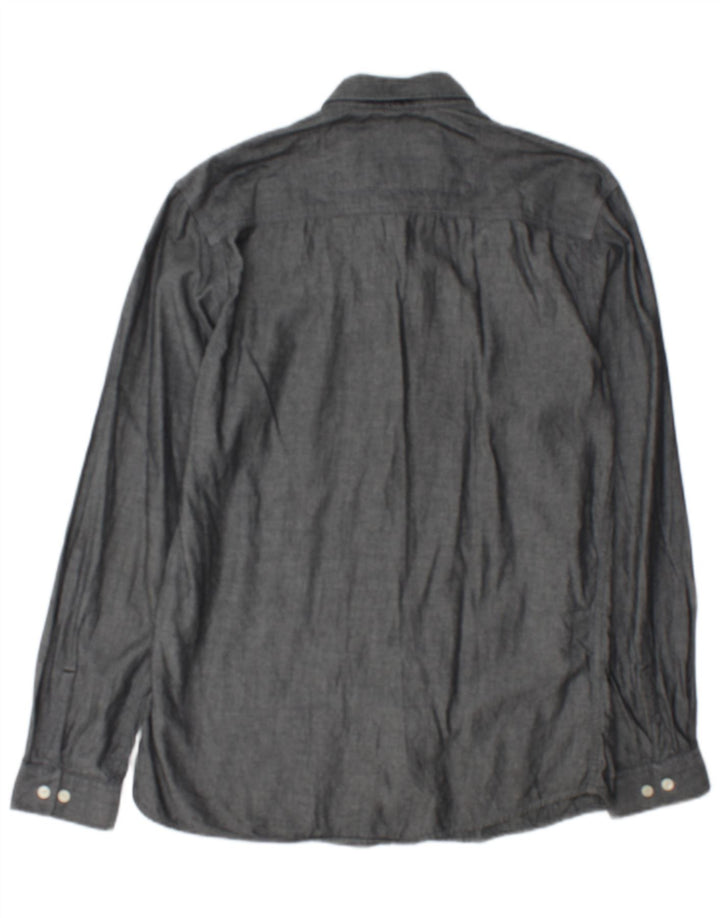 Camisa masculina Jack & Jones algodão cinza médio