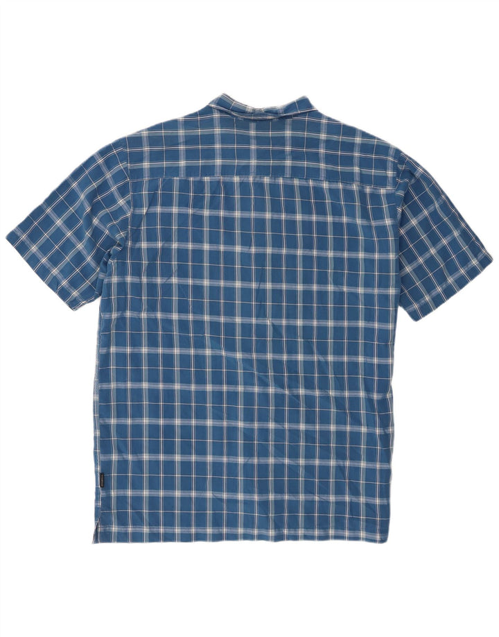 Camisa masculina de manga curta O'Neill grande rayon xadrez azul