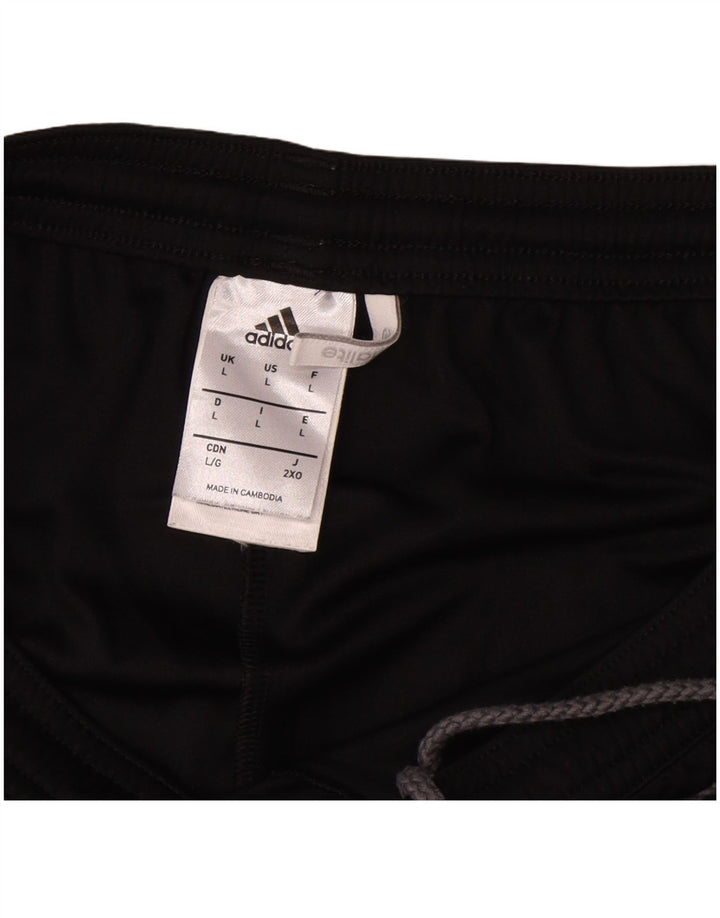 Adidas Mens Climalite Sport Shorts Grande Poliéster Colorblock Preto
