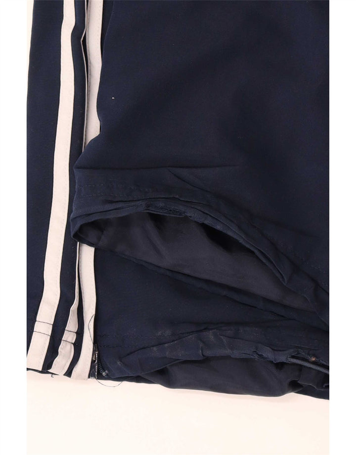 Calça de treino masculina Adidas grande poliéster azul marinho