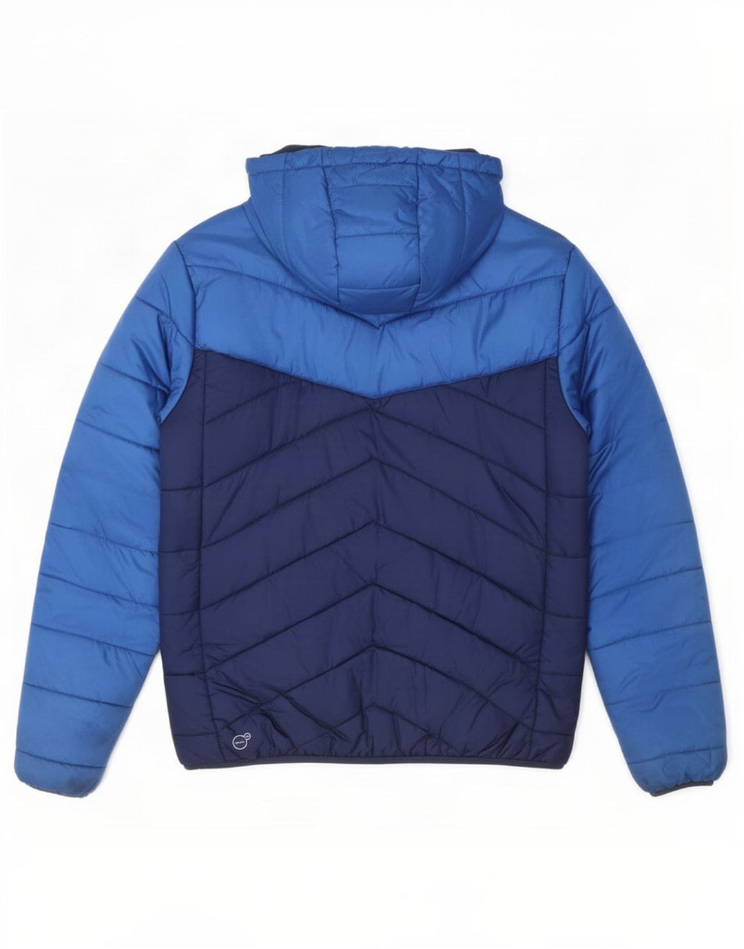 Jaqueta Puma Masculina com Capuz Acolchoado UK 38 Médio Azul Marinho Colourblock