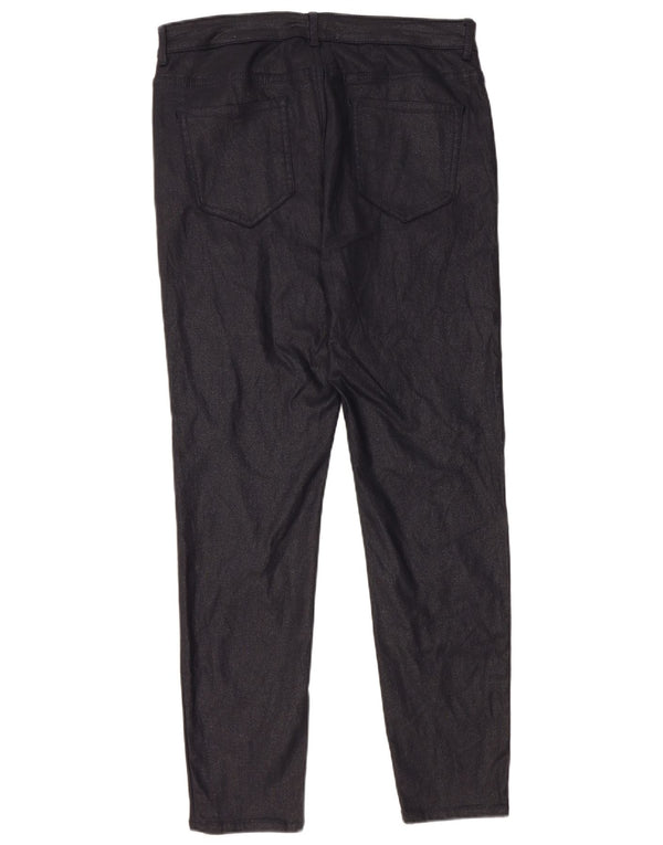 Calça casual feminina Marks & Spencer UK 16 grande W32 L28 azul marinho